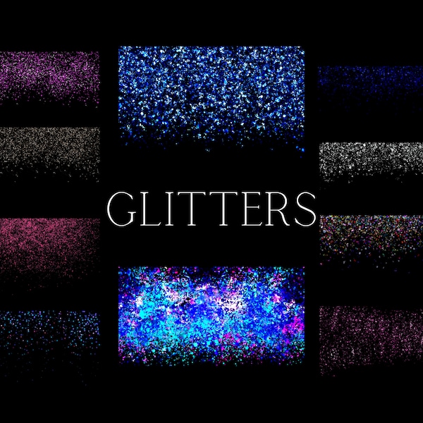 Glitter Overlay, Sparkle Overlay, Ombre Glitters, Glitter Confetti Overlays, Shimmer Overlay, Glitter Dust, Glitter Borders, Glitter Clipart