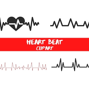 Heartbeat Png, Heartbeat Clipart, Cardiogram, Lifeline, ECG, EKG, Heartbeat Pulse, Heartbeat Line