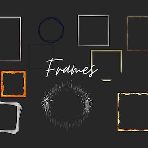 Frame Clipart, Frame Png, Frame Bundle, Frames Clip Art, Round Frame, Rectangle Frame,Square Frame, Frame Border,Oval Frame Png,Circle Frame