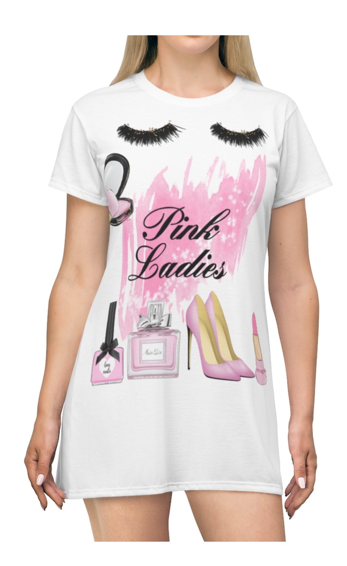 Pink Ladies Night Gown Tshirt | Etsy 