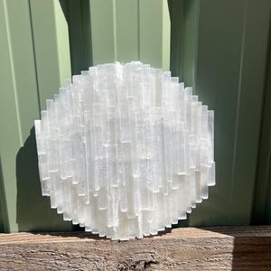Selenite moon - Full Moon 33cm