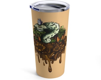 Light Orange Pumpkin Spice Kitten 20 oz Tumbler