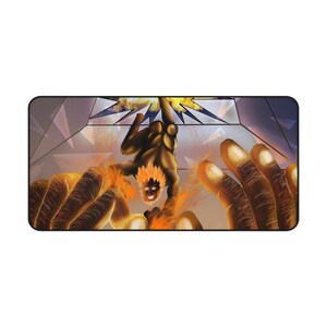 Flame Punch Desk Mat for Home Office