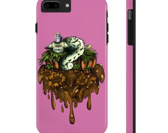 Dark Pink Pumpkin Spice Kitten Tough Phone Cases, Case-Mate