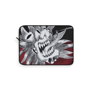 ChaosHeart Laptop Sleeve, Macabre Laptop Sleeve, Goth Tech Accessory, Grunge Tech, Grunge Laptop Sleeve