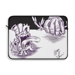 Feyedo Fetch Laptop Sleeve, Macabre Laptop Sleeve, Goth Tech Accessory, Grunge Tech, Grunge Laptop Sleeve