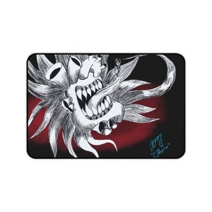 ChaosHeart Desk Mat, Macabre Decor, Goth Decor, Grunge Decor, Macabre Desk Mat, Grunge Desk Mat