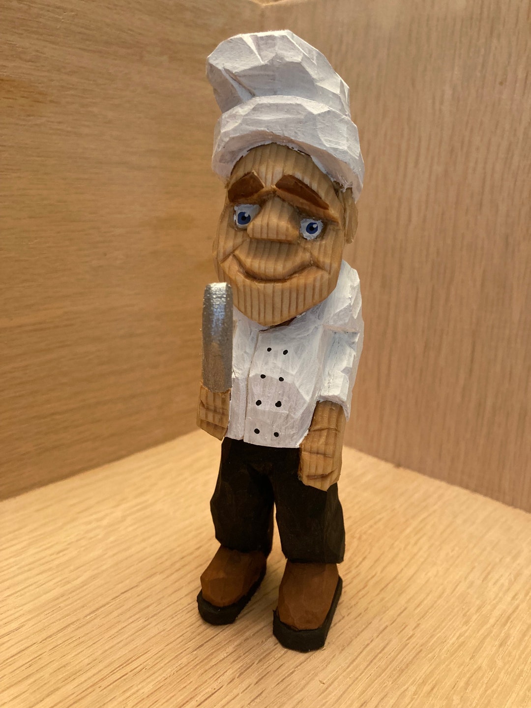 Chef Holding Knife, Culinary School Graduation Gift, Whimsical Cook ...