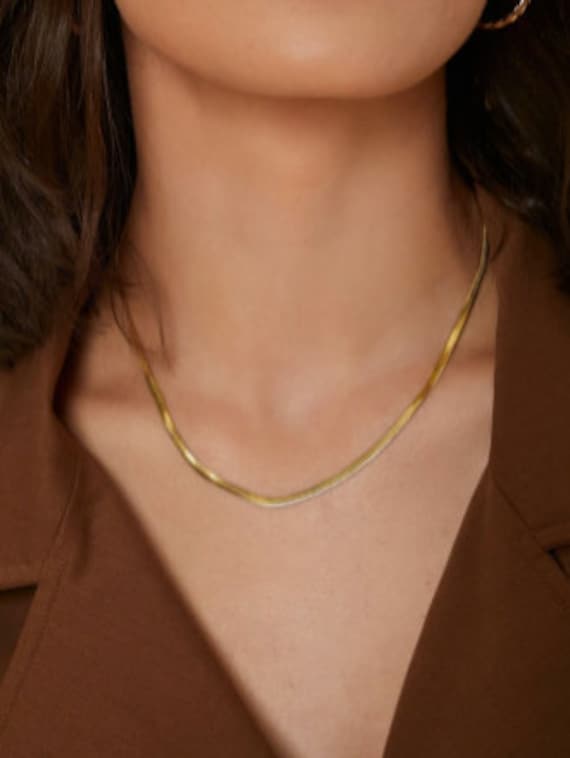 14 karat discount gold herringbone