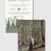 Forest Wedding Invitation Template Woodland Wedding Invitation Set ...