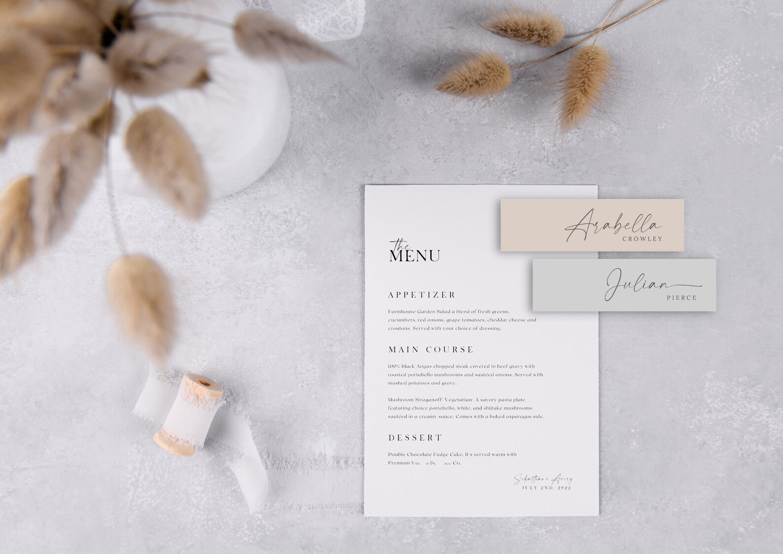 Modern Place Cards Template Wedding Name Cards Escort Cards Editable ...