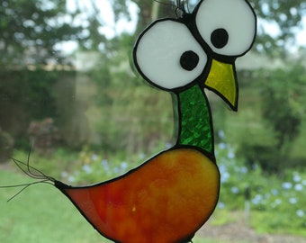 Crazy Eyed Looney Bird Suncatcher