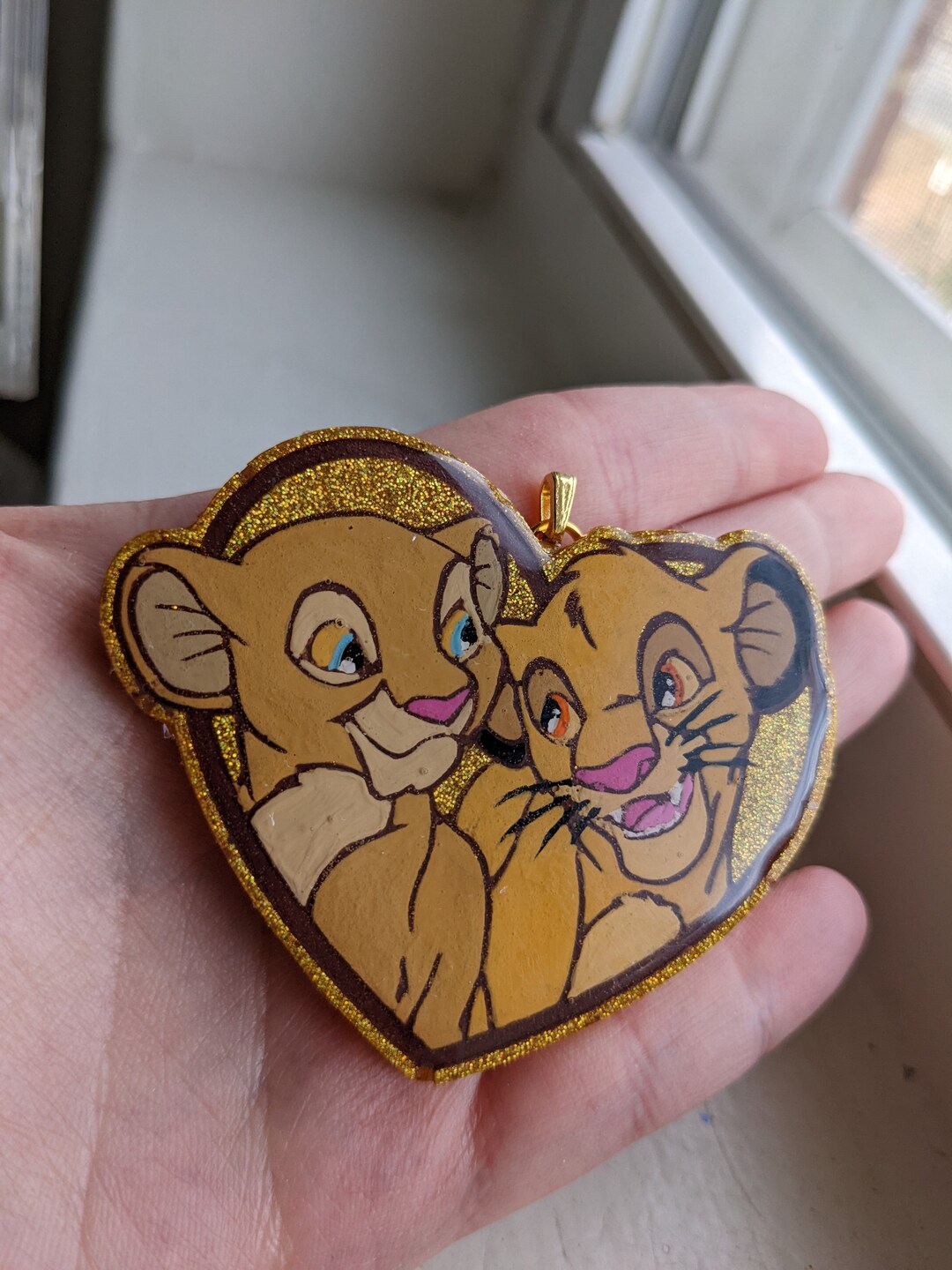 Resin King of Lions Hand Painted Keychain Etsy