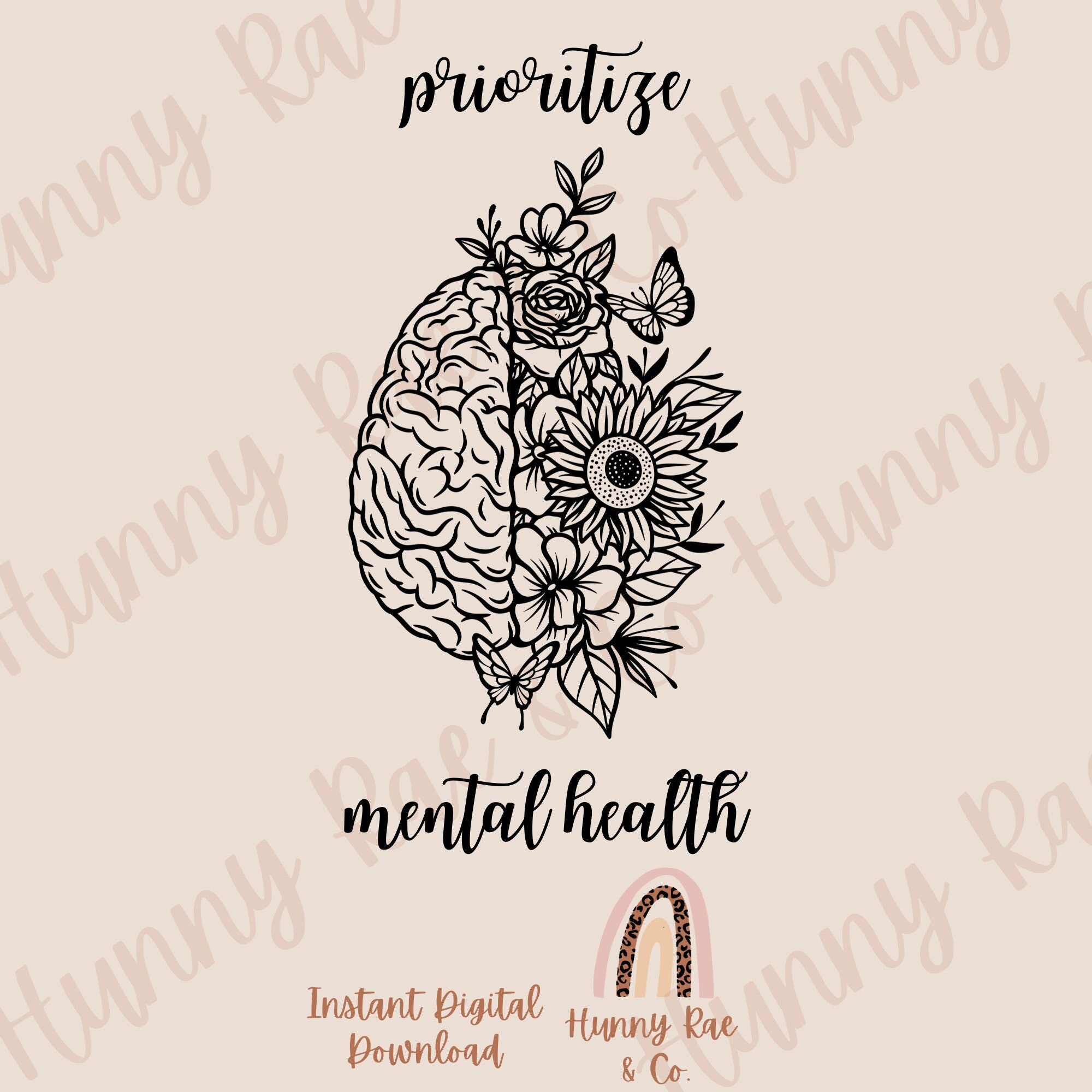 Prioritize Mental Health PNG Sublimation Download, Shirt Designs ...