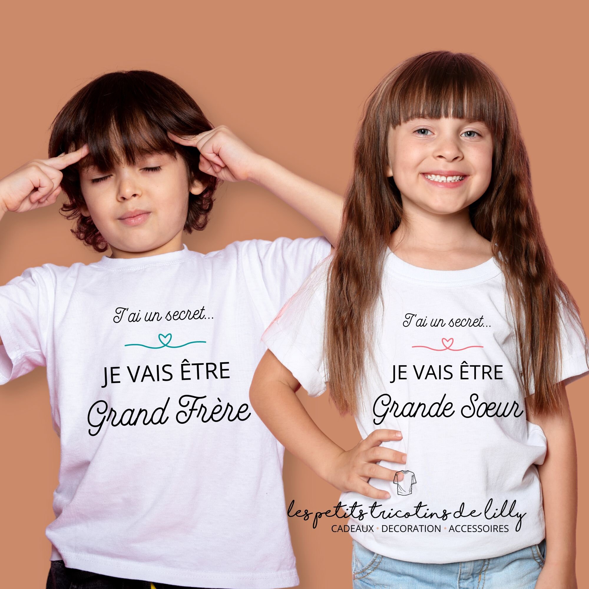 T shirt je vais etre grande soeur sales