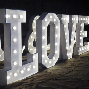 Large Light Up Letters for Wedding Party - WOWORK direct factory