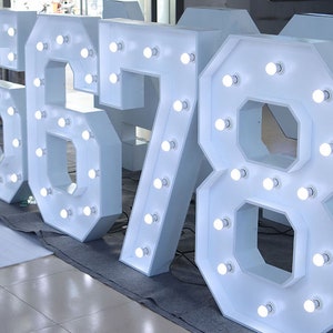 Classic LED Light Up Letters for Hire - The Added Extra