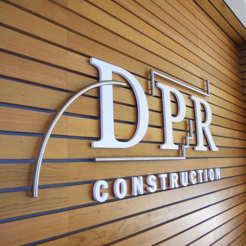 Wall Letters Metal Letters Acrylic 3d Letters Gold Store Etsy