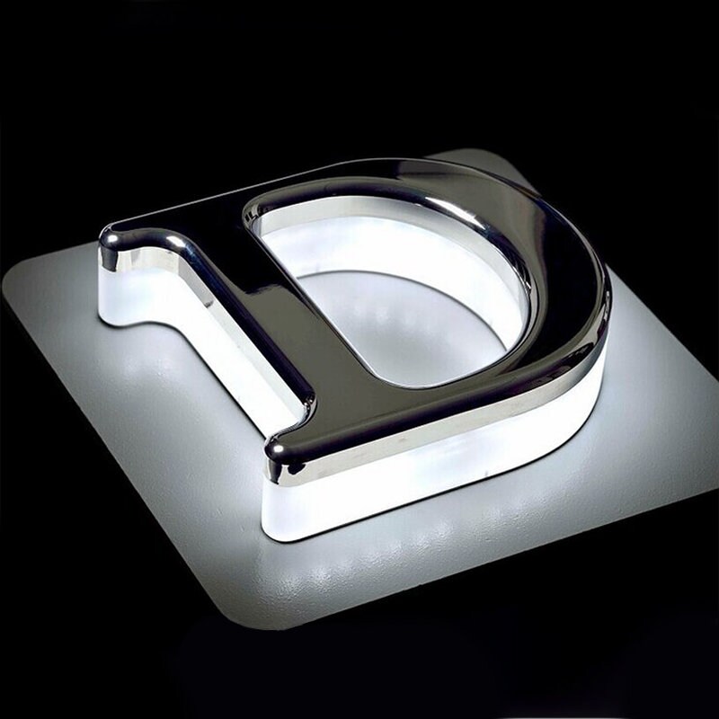 Logo Signs Light up Signs 3D Logo Signs Metal Logo Sign Etsy