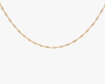 Silber Collier Twisted (Gold)