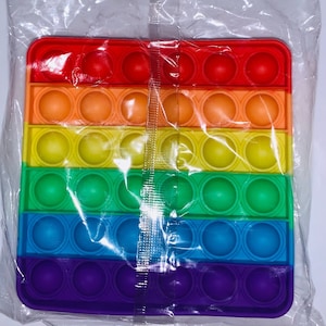 Square Push Pop Sensory Toy