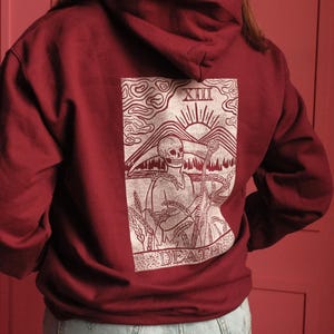 Sweat à capuche estampé Death Tarot