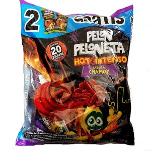 Pelon Peloneta Lollipop Chamoy Hot Intenso 20 pieces