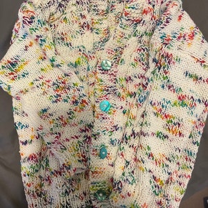 baby sweater ages 18-24 months cotton hand-knit by professional