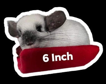 6 Inch Pet Ledge | Antipill Fleece | Chinchilla Safe | PVC Half Tunnel