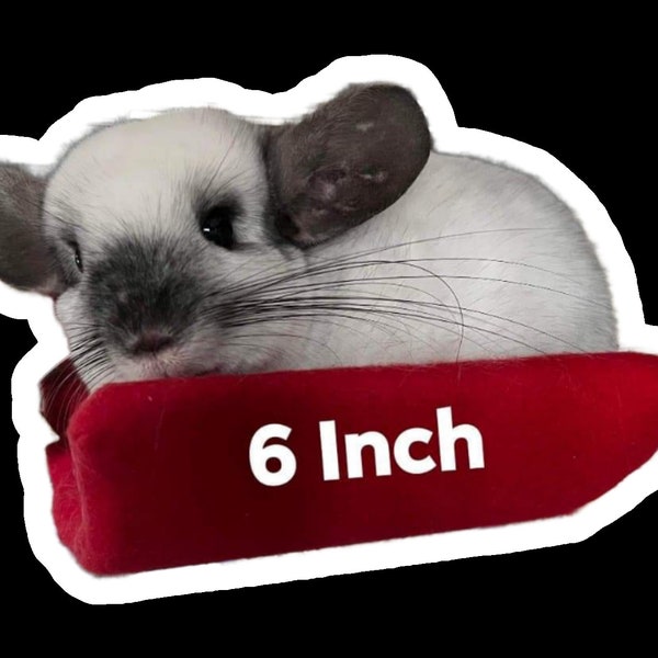 6 Inch Pet Ledge | Antipill Fleece | Chinchilla Safe | PVC Half Tunnel
