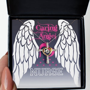 Nurse necklace, cross necklace, thank you gifts for nurses, nurse appreciation, registered nurse gifts, lpn gifts, nurses  week gifts
