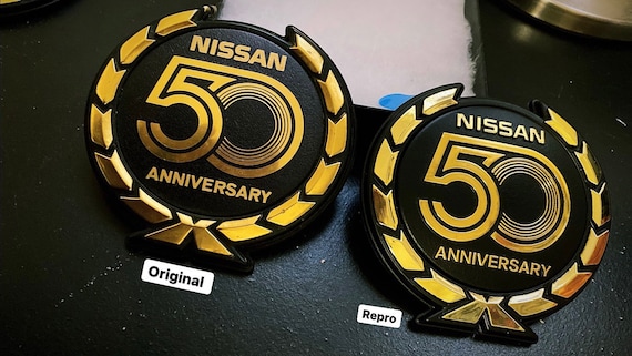 Reproduction of the Nissan 50th Anniversary Badge 300zx - Etsy Reproduction of the Nissan 50th Anniversary Badge 300zx - Etsy