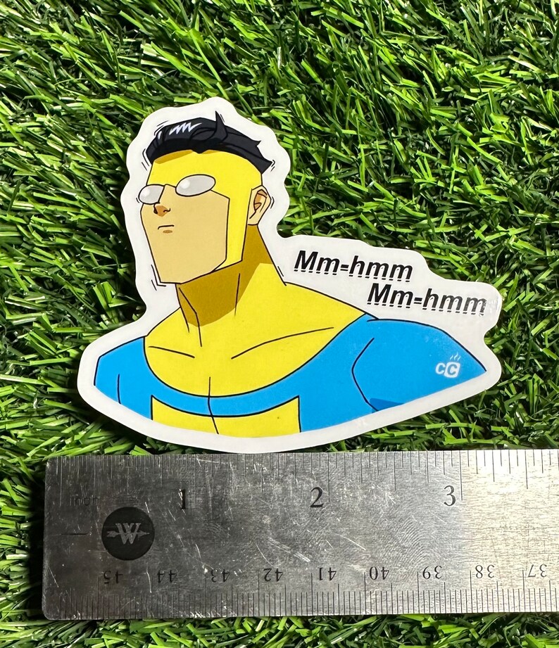 Invincible Mark Grayson Head Nod Custom Art Sticker Glossy Etsy UK