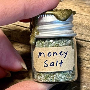 Money Drawing Salt, Ritual Salts, Altar Salts, Ritual Money Salt, Hoodoo