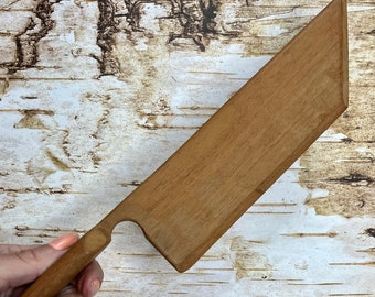 Teak Wood Cake Knife, Hand Carved, Wooden Utensils, Cake Server, Wood Serving Wear, Handcrafted Wood Knife