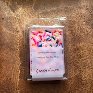Candy Fluff Wax Melts, Botanical Wax Melts, Soy Wax Melts, Candle Tarts, Candy candle, Gift Candle, Handmade Wax Melts, Dessert Wax Melts