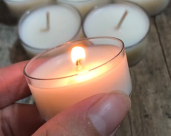 Mulled Cider Tea Lights, Natural Soy Wax, Hemp Wick, Handmade, Vegan, Fall  Fragrance