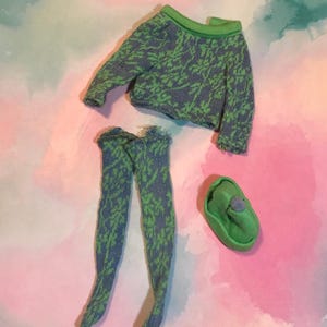 1965 Francie Outfit, Francie Gadabout Outfit, Vintage Barbie Kleidung