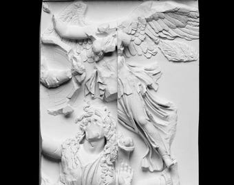 Panel del Friso Este del Altar de Pérgamo (Atenea y Niké)