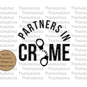 Partners In Crime PNG-bestand | Partners In Crime Best Friends Forever Png | Vriend PNG Bestand | Sublimatie Png