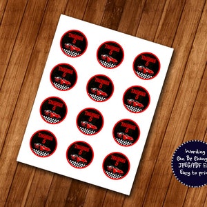 Ferrari Cupcakes toppers Supercar Ferrari Cake Topper Ferrari Cupcake Toppers Verjaardag GRATIS Extra voor uw NAAM!! en gemakkelijk af te drukken