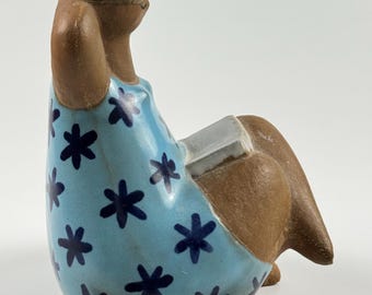 Vintage MCM Lisa Larson Signed EMMA Stoneware Figurine. Part of