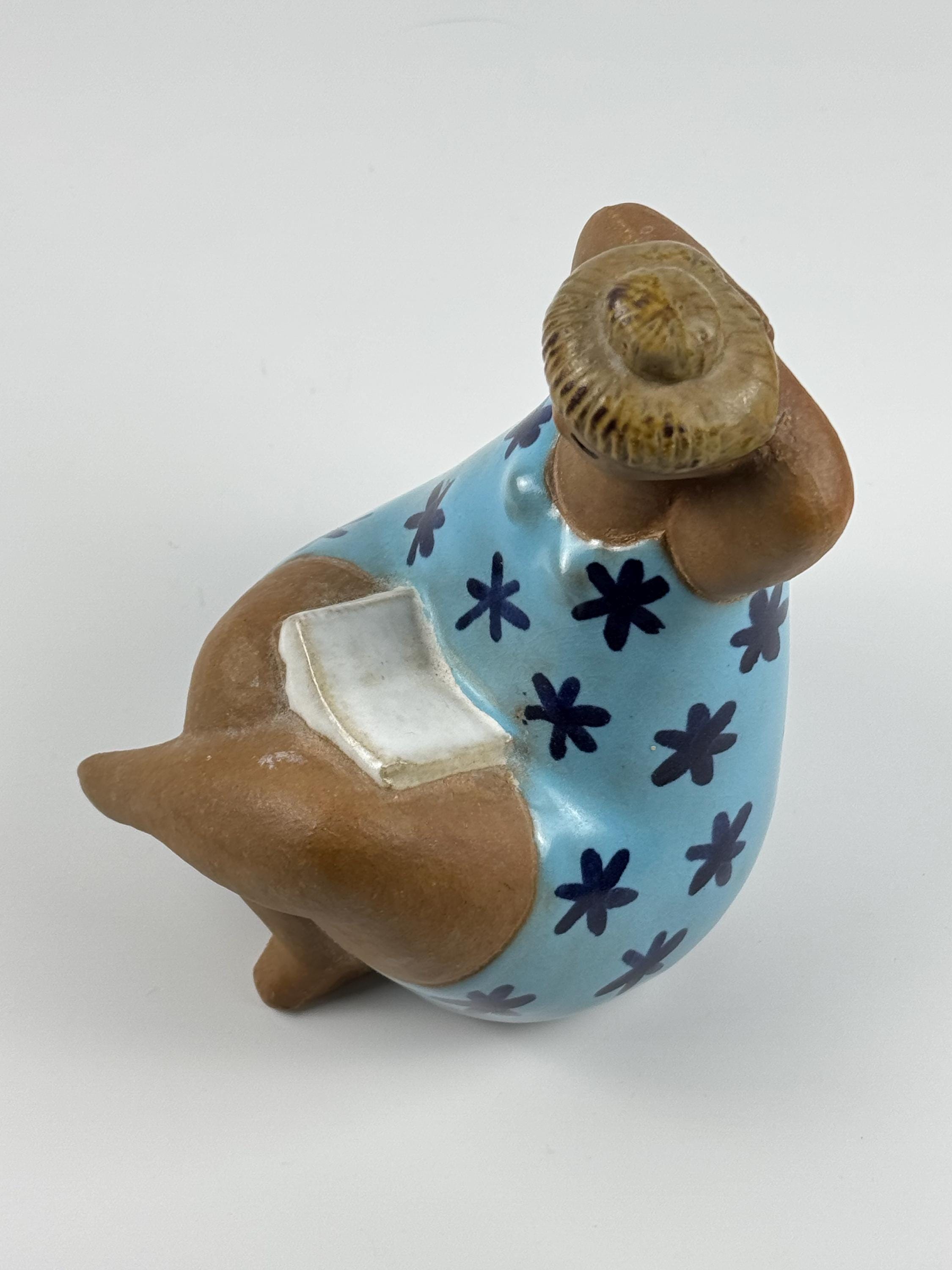 Vintage MCM Lisa Larson Signed EMMA Stoneware Figurine. Part of