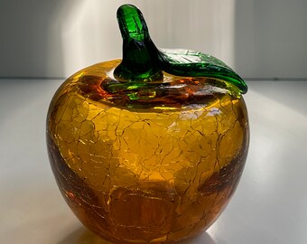 Crack Glass green Feuerhand クラックグラス 1960's Emerald Green Kanawha #710r Crackle Glass Decanter