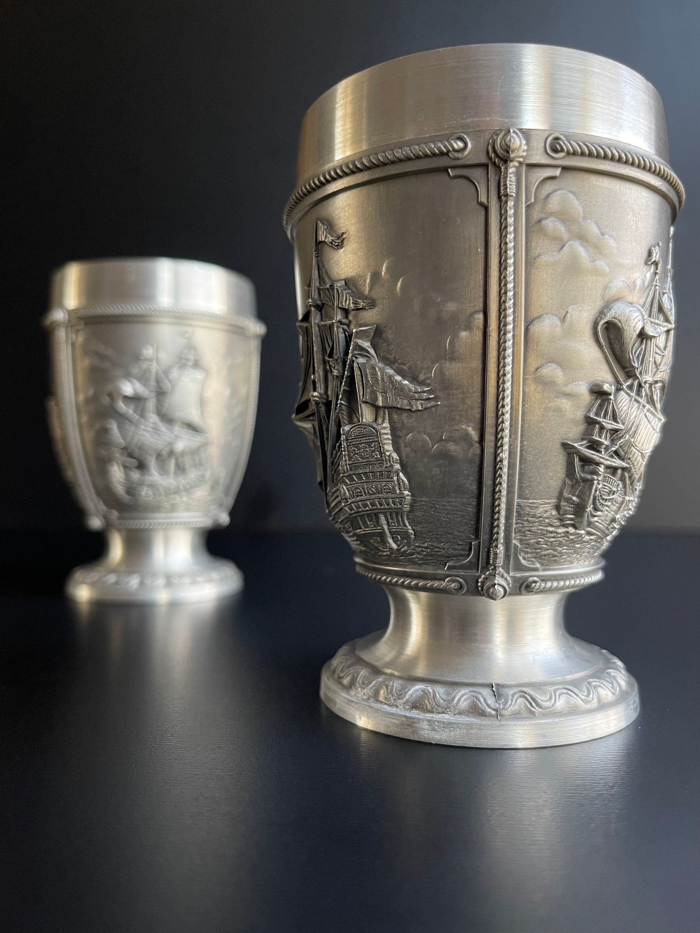 入荷通知 アプリ おすすめ Vintage SKS Design Rein 95 Zinn Solid Heavy German Pewter トップス