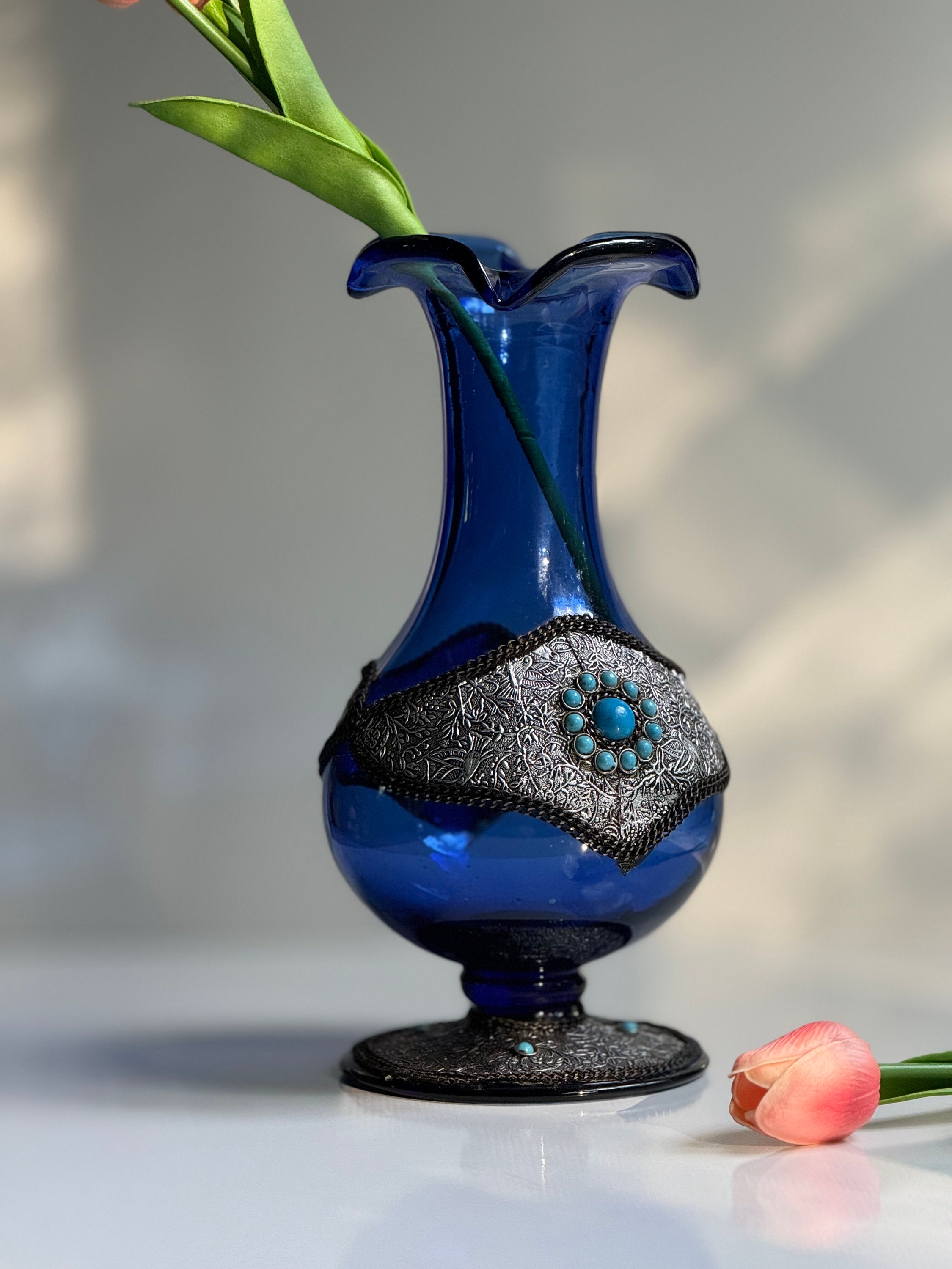 工芸品 BLUE ORIGINAL PERSIAN GLASS HAND MADE BLUE ORIGINAL PERSIAN GLASS HAND MADE - メルカリ