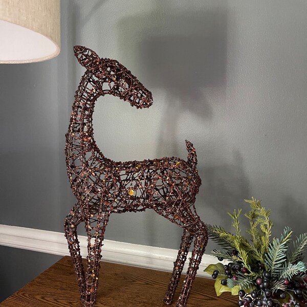 Reindeer Sculpture Etsy