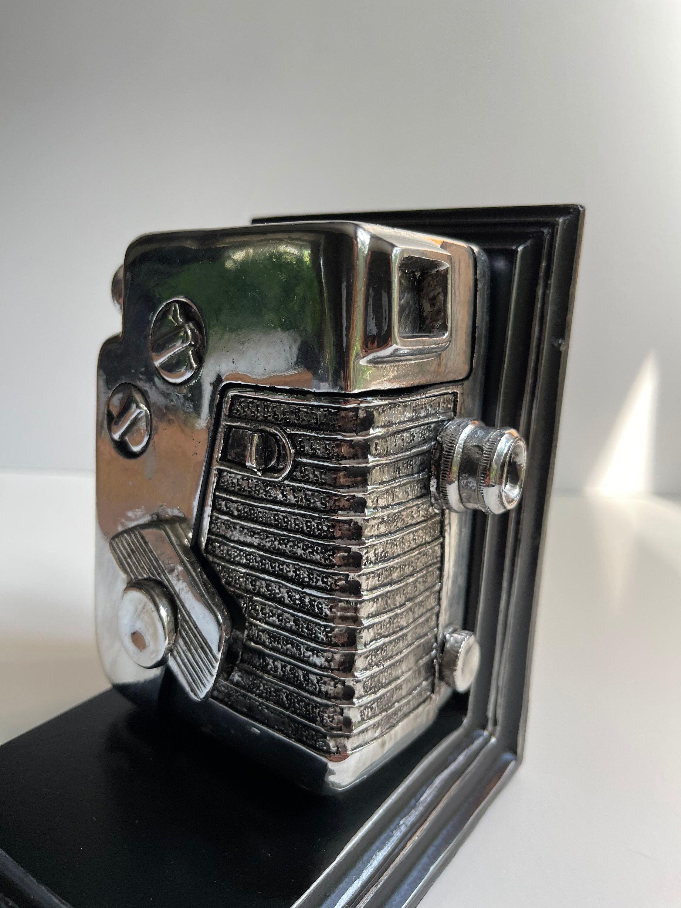 Vintage Camera Bookends Safety Storage Box Retro Camera Props Secret Storage Compartment