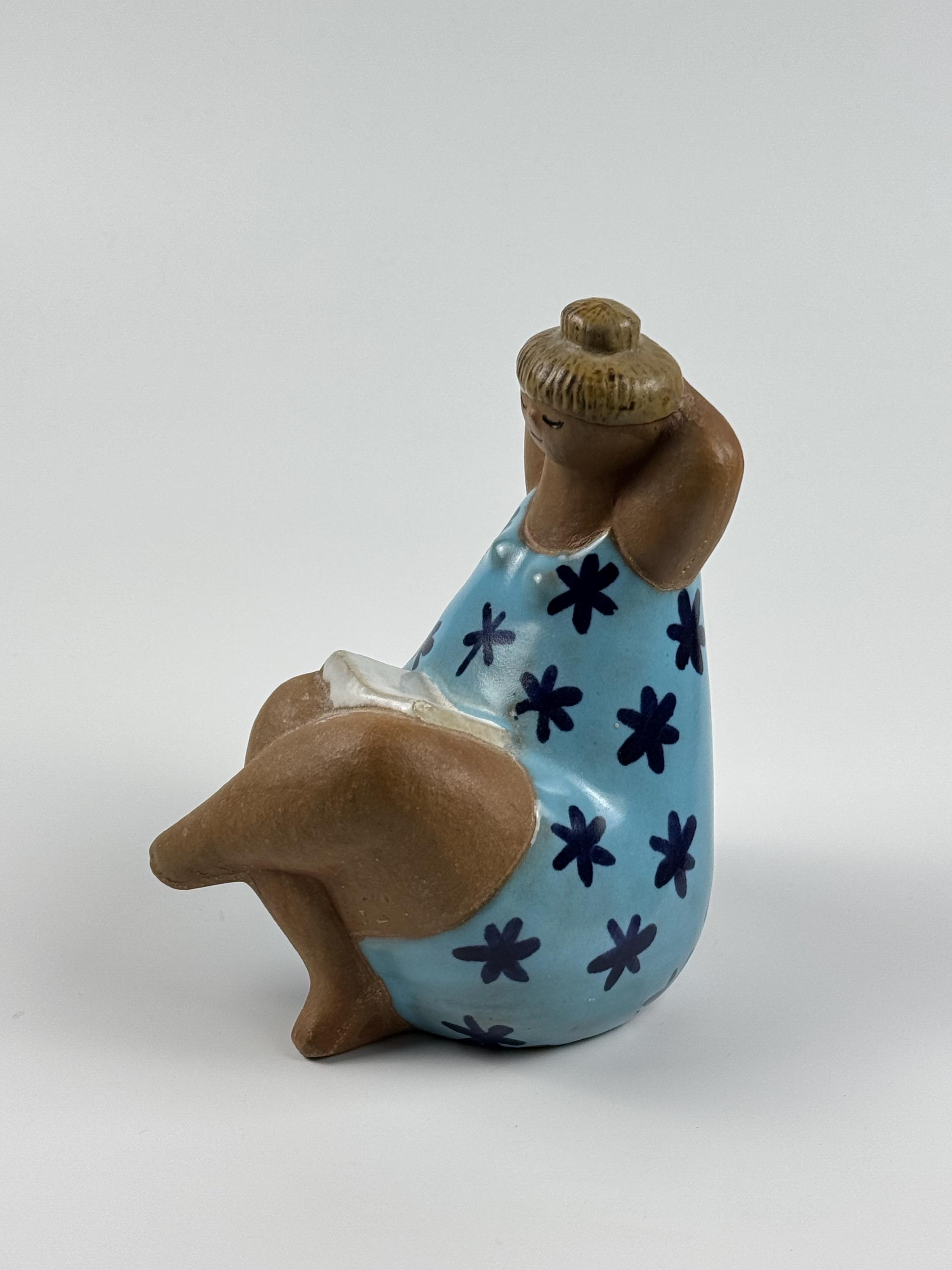 Vintage MCM Lisa Larson Signed EMMA Stoneware Figurine. Part of