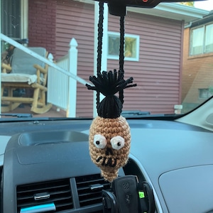 Shrunken Head Mirror Charm